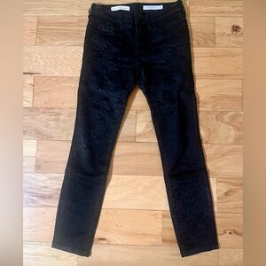 Pilcro and the Letterpress Jacquard Black Pants